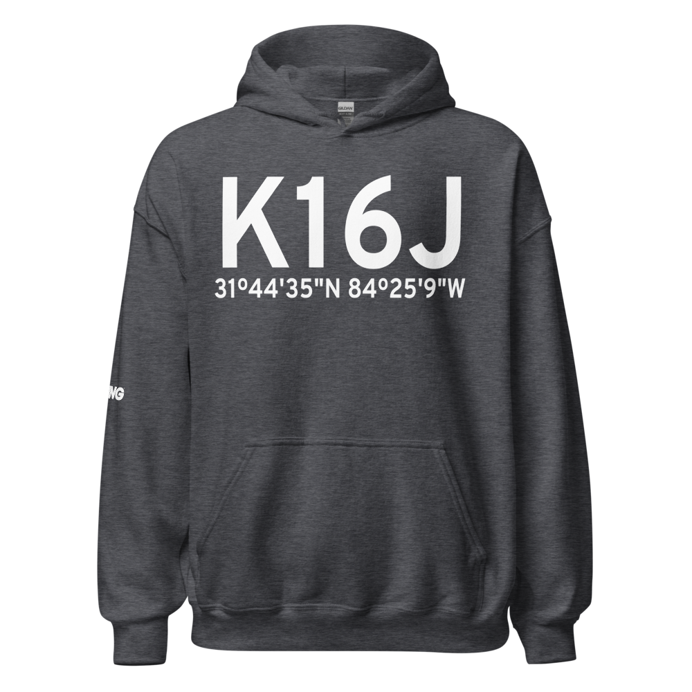 Dawson Municipal Airport (K16J) ICAO Hoodie Sweatshirt 