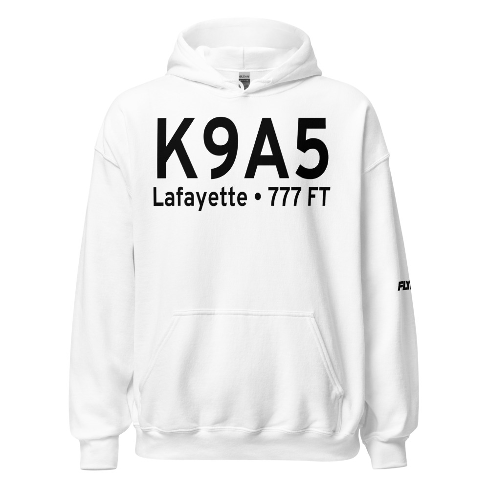 Barwick Lafayette Airport (K9A5) ICAO Hoodie Sweatshirt 