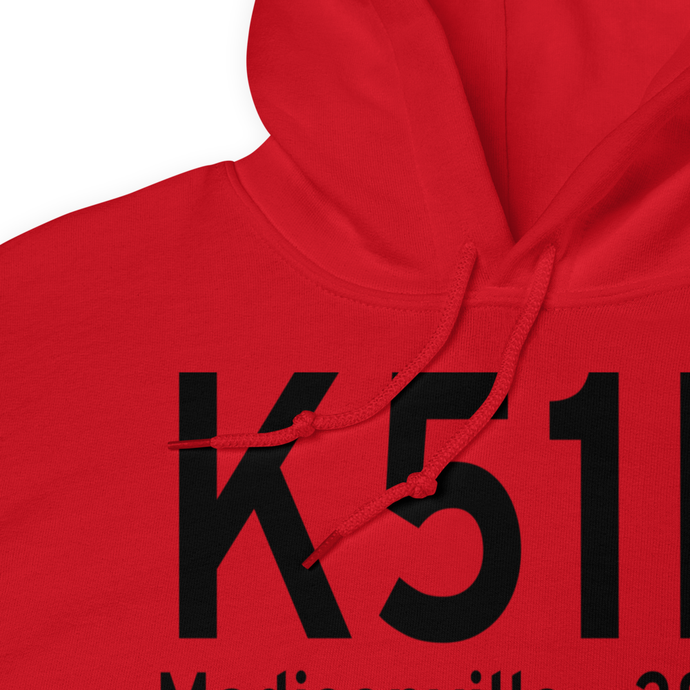 Madisonville Municipal Airport (K51R) ICAO Hoodie Sweatshirt 