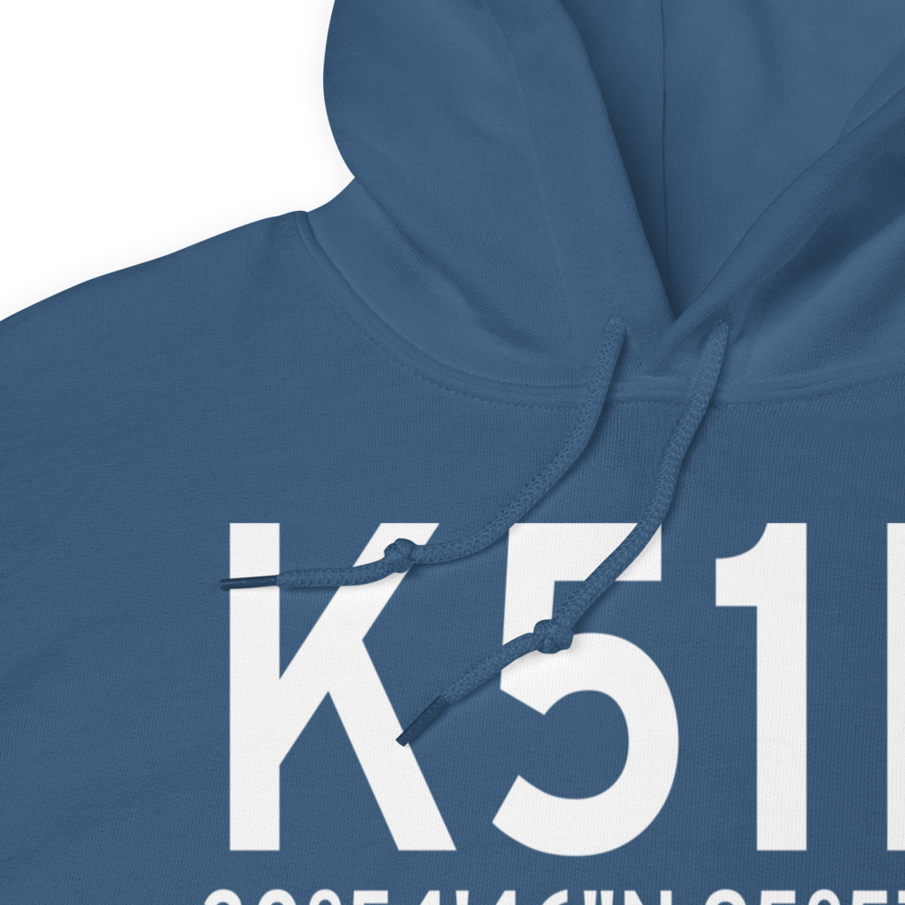 Madisonville Municipal Airport (K51R) ICAO Hoodie Sweatshirt 