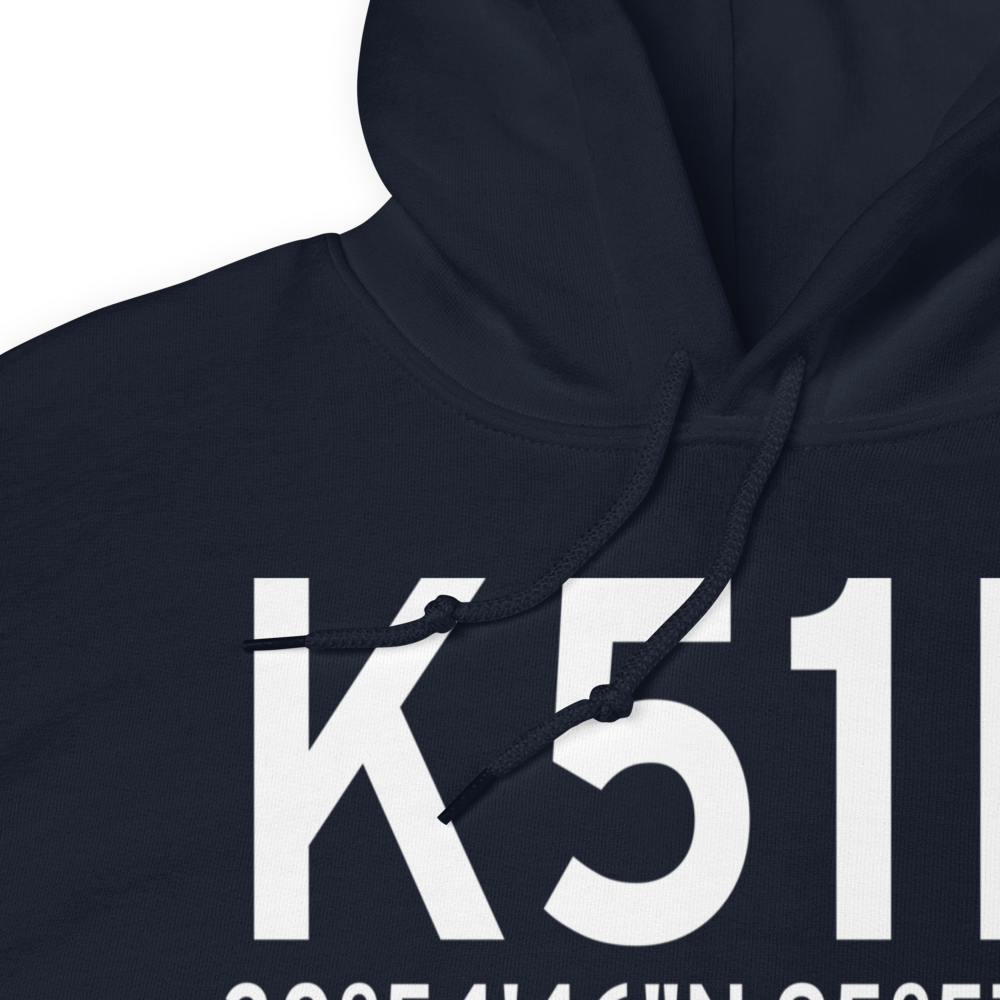 Madisonville Municipal Airport (K51R) ICAO Hoodie Sweatshirt 
