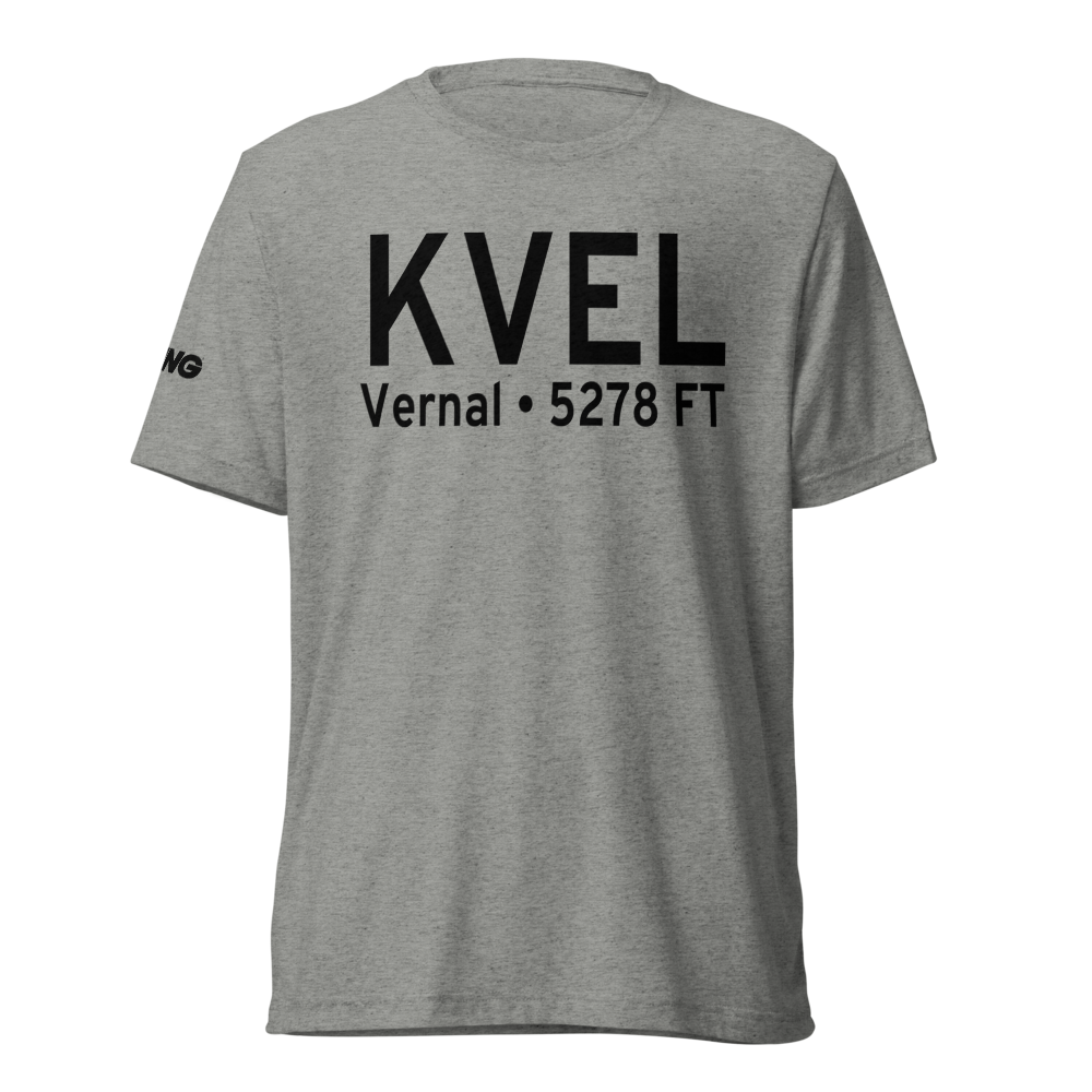 Vernal Regional Airport (KVEL) ICAO Tri-blend T-Shirt 