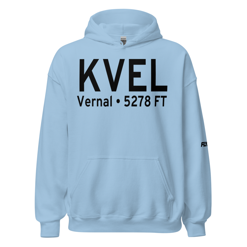 Vernal Regional Airport (KVEL) ICAO Hoodie Sweatshirt 