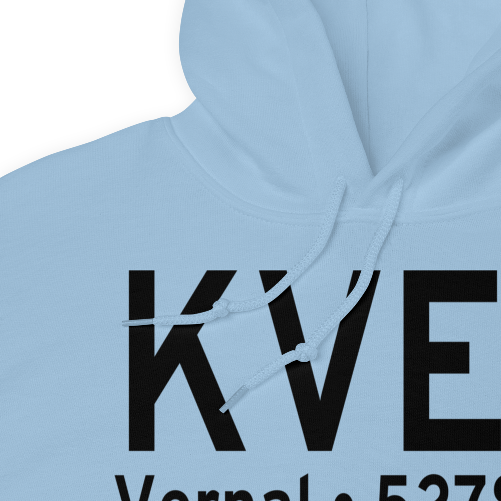 Vernal Regional Airport (KVEL) ICAO Hoodie Sweatshirt 