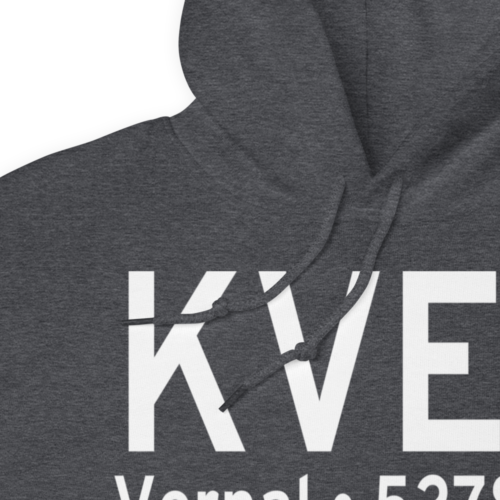 Vernal Regional Airport (KVEL) ICAO Hoodie Sweatshirt 