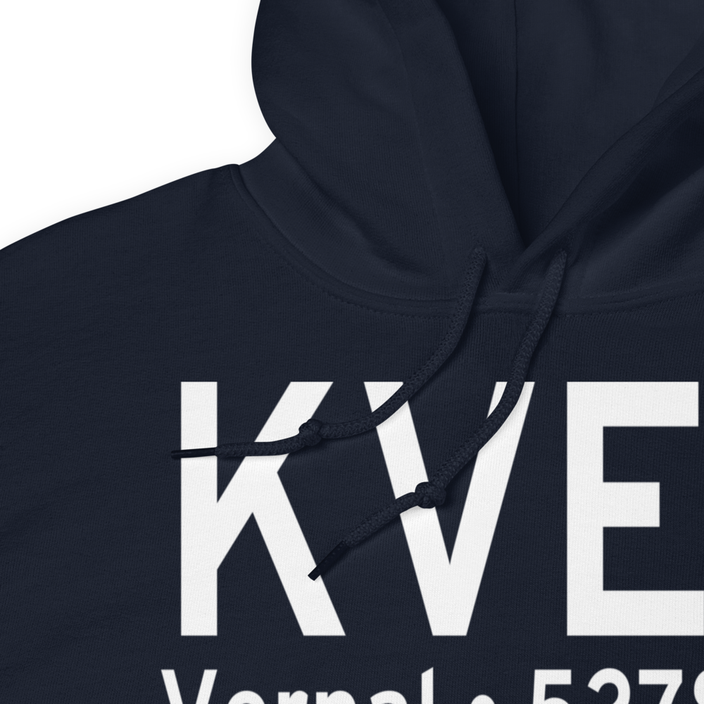 Vernal Regional Airport (KVEL) ICAO Hoodie Sweatshirt 