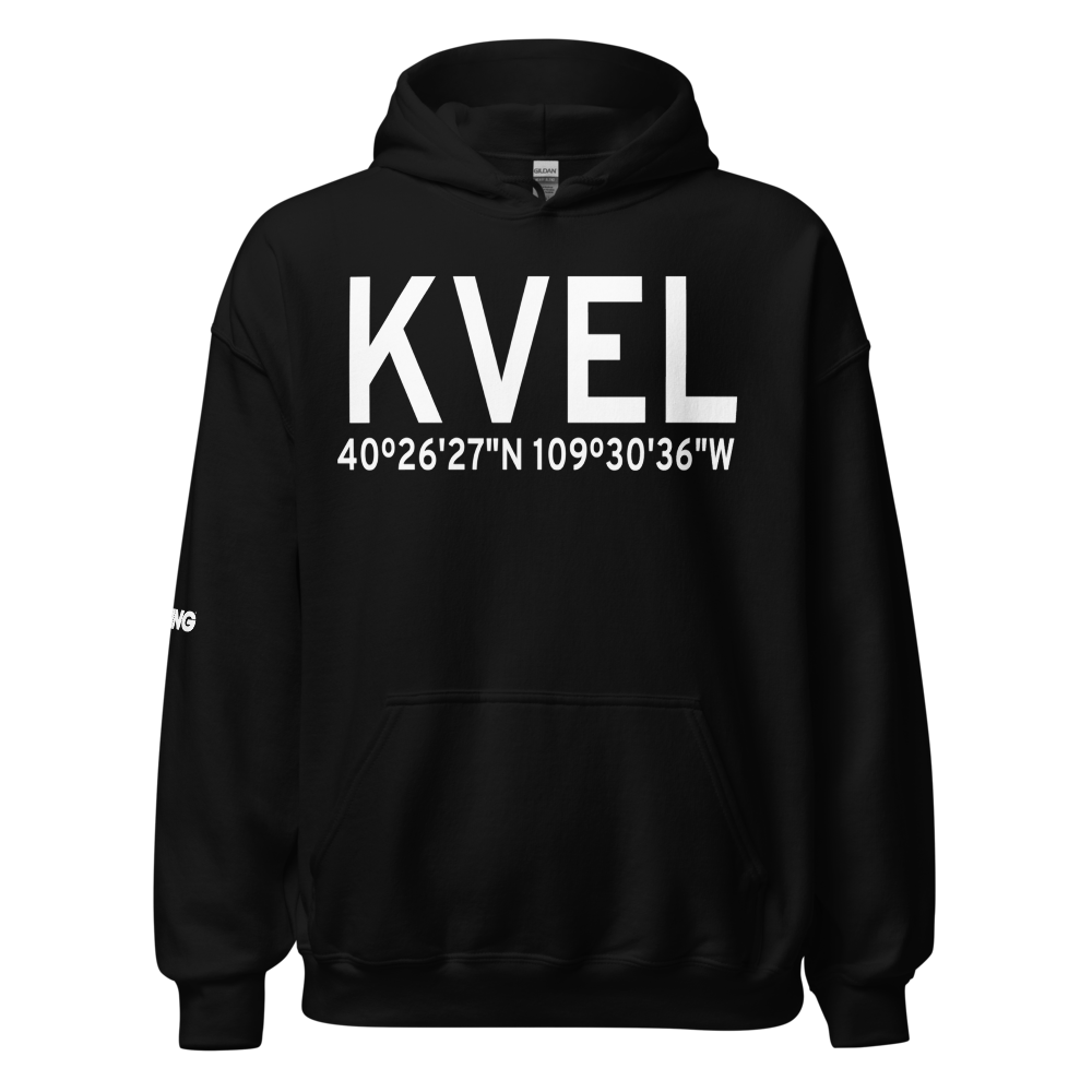 Vernal Regional Airport (KVEL) ICAO Hoodie Sweatshirt 