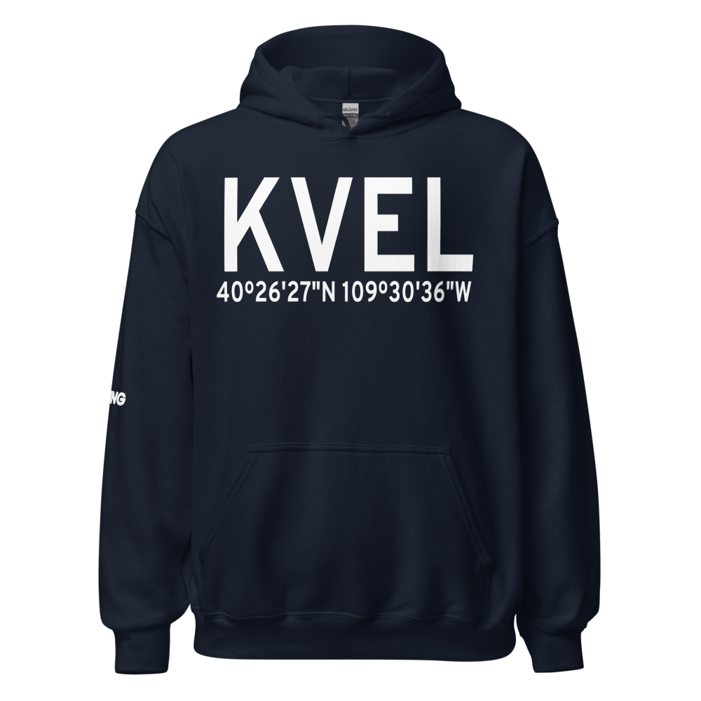 Vernal Regional Airport (KVEL) ICAO Hoodie Sweatshirt 