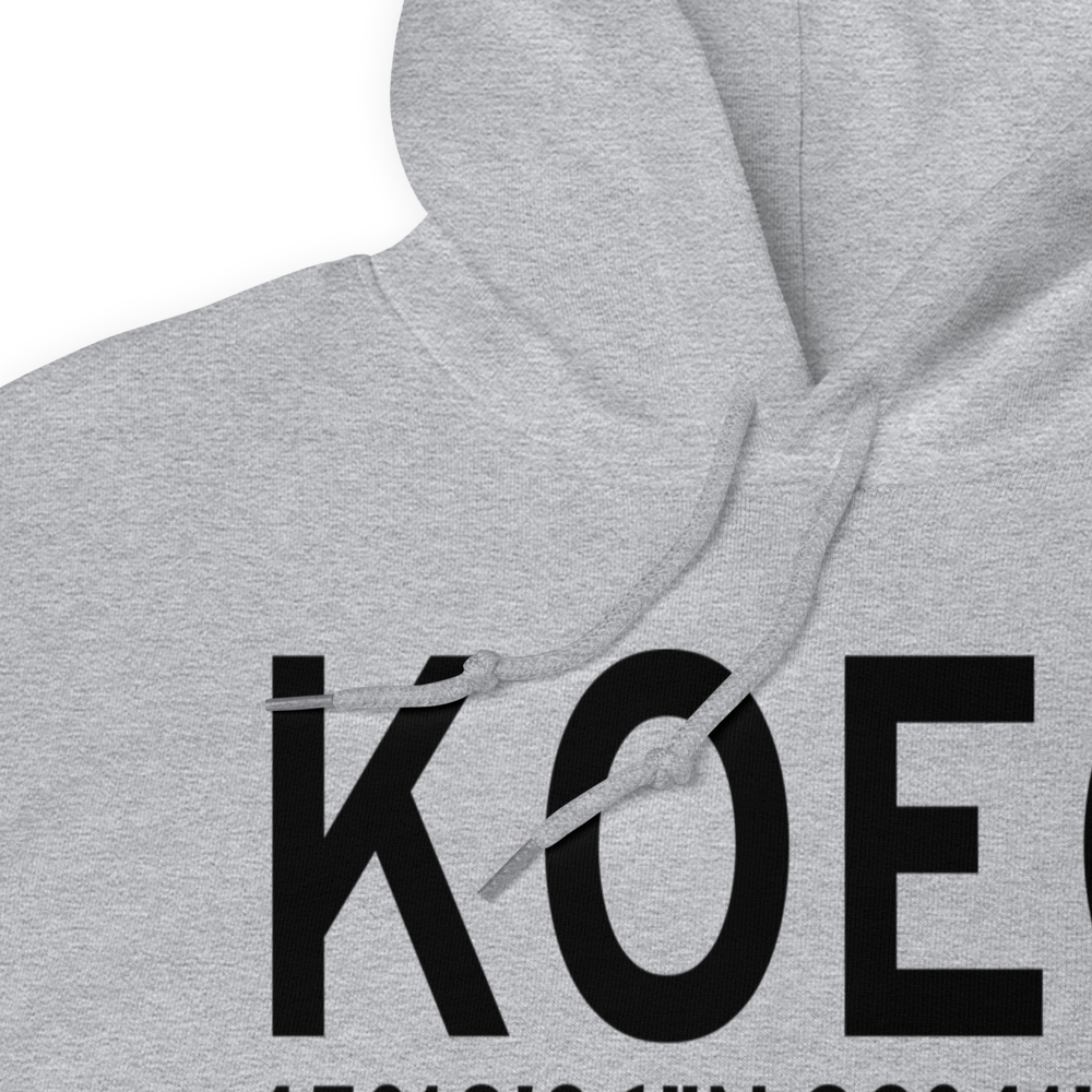 L O Simenstad Municipal Airport (KOEO) ICAO Hoodie Sweatshirt 