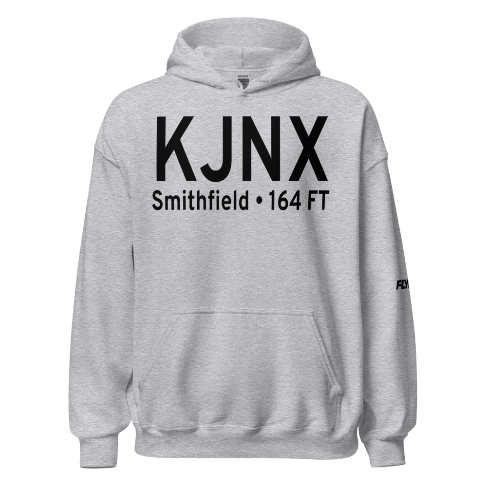 Johnston County Airport (KJNX) ICAO Hoodie Sweatshirt 