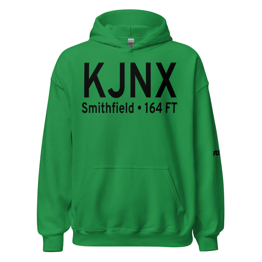 Johnston County Airport (KJNX) ICAO Hoodie Sweatshirt 