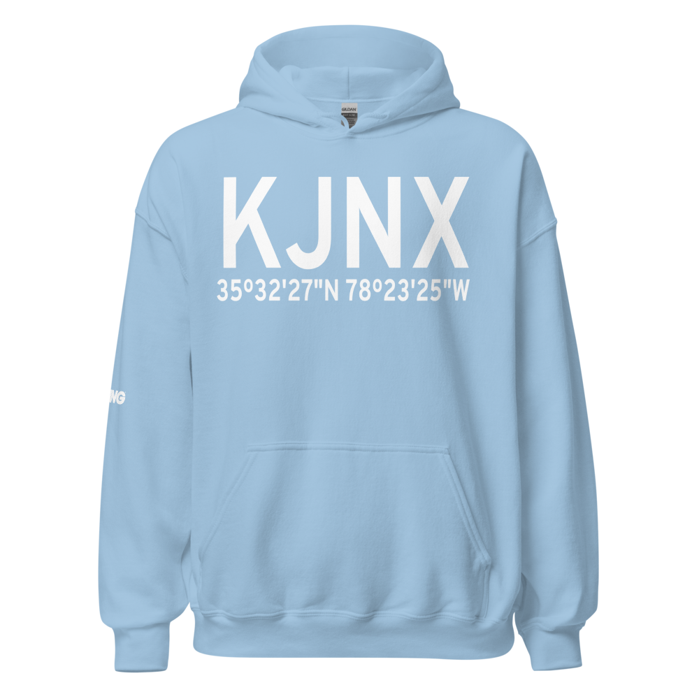 Johnston County Airport (KJNX) ICAO Hoodie Sweatshirt 