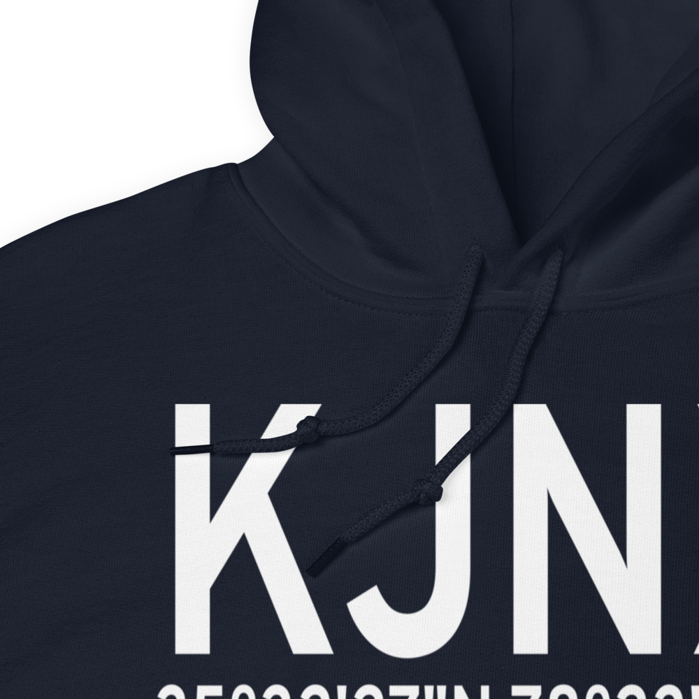Johnston County Airport (KJNX) ICAO Hoodie Sweatshirt 