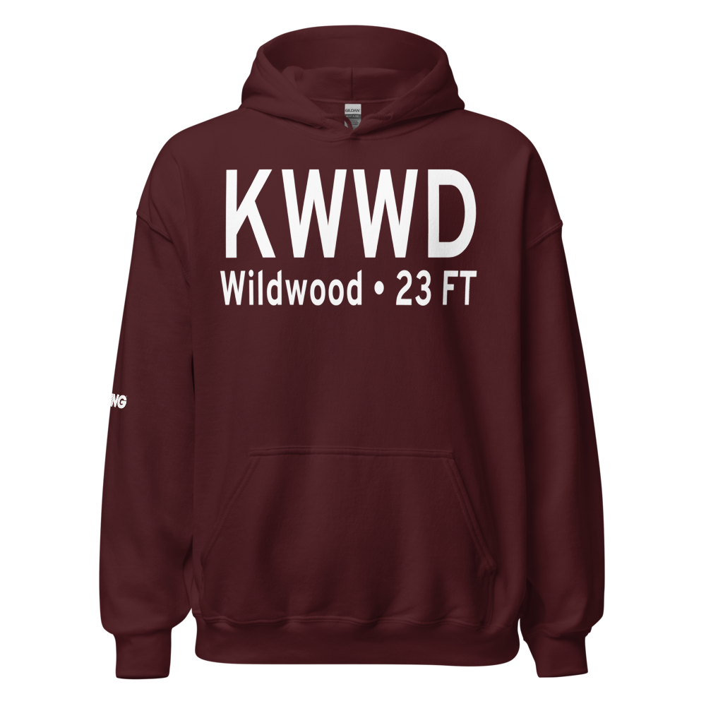 Cape May County Airport (KWWD) ICAO Hoodie Sweatshirt 
