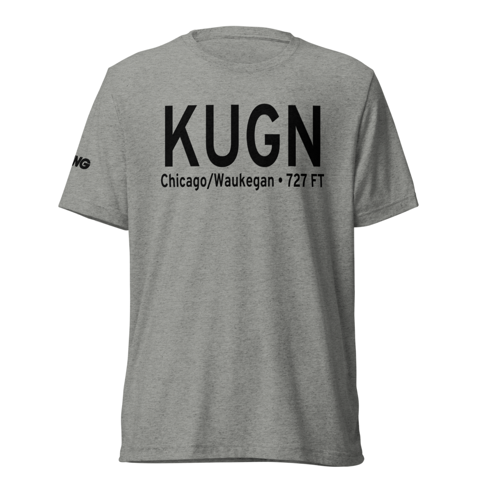 Waukegan National Airport (KUGN) ICAO Tri-blend T-Shirt 