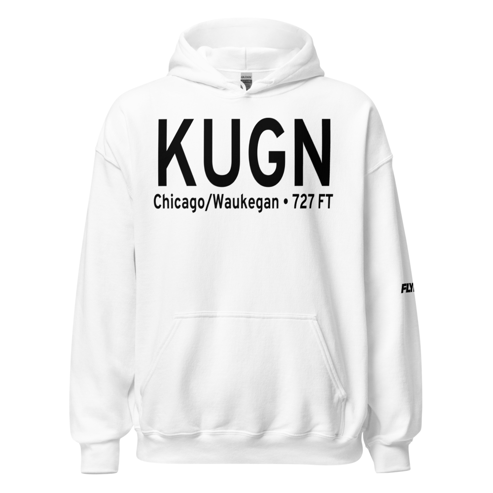 Waukegan National Airport (KUGN) ICAO Hoodie Sweatshirt 