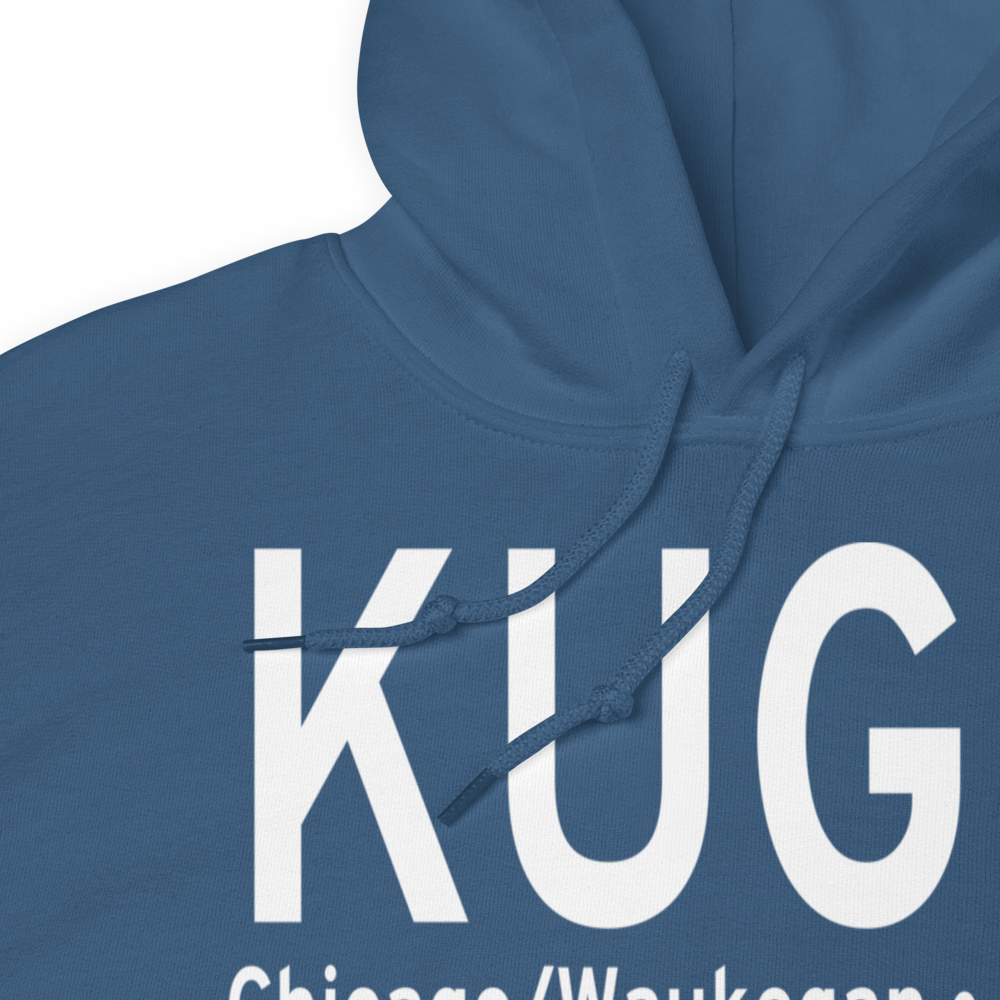 Waukegan National Airport (KUGN) ICAO Hoodie Sweatshirt 