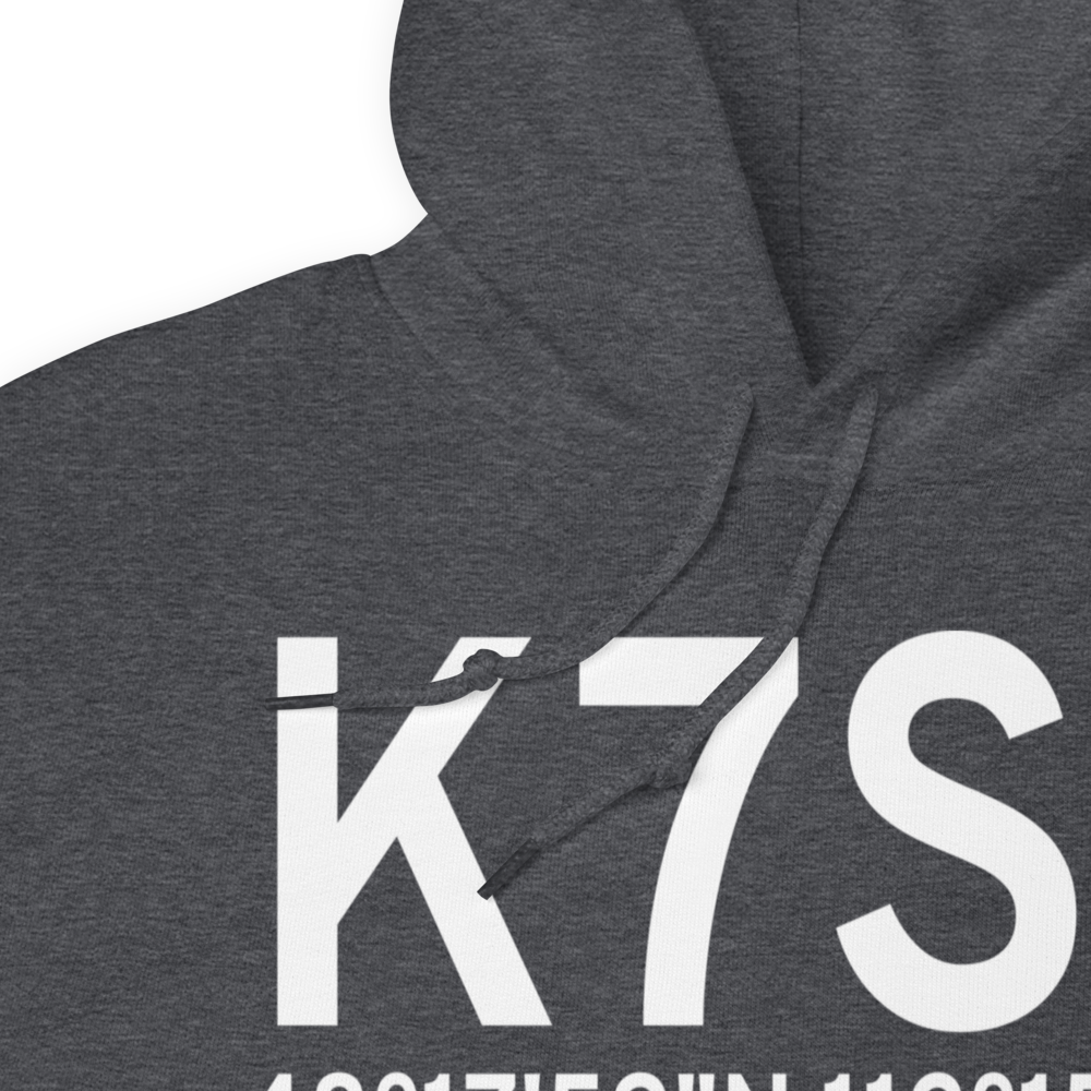 Valier Airport (K7S7) ICAO Hoodie Sweatshirt 