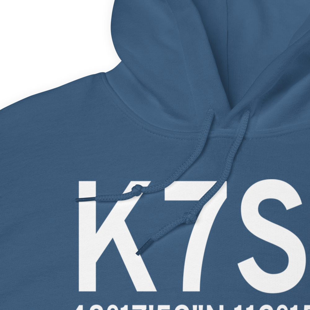 Valier Airport (K7S7) ICAO Hoodie Sweatshirt 