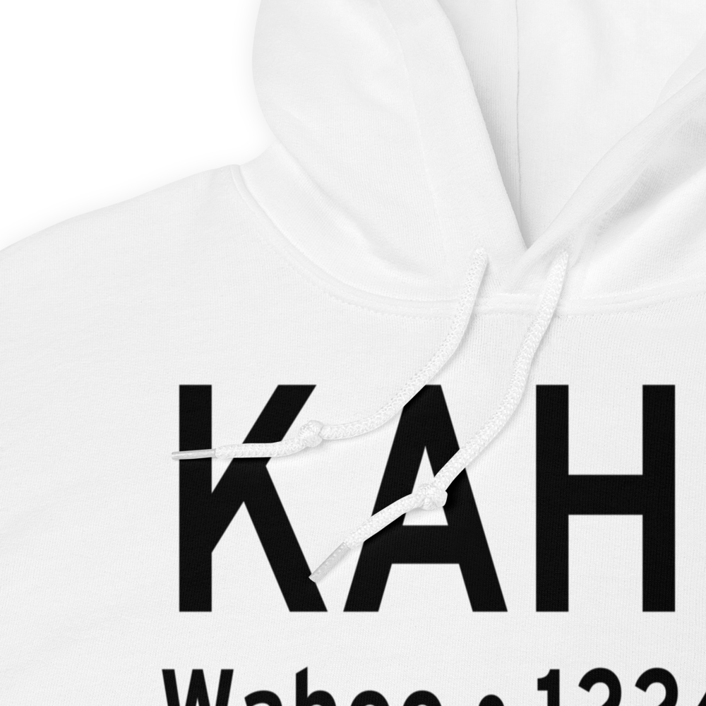 Wahoo Municipal Airport (KAHQ) ICAO Hoodie Sweatshirt 