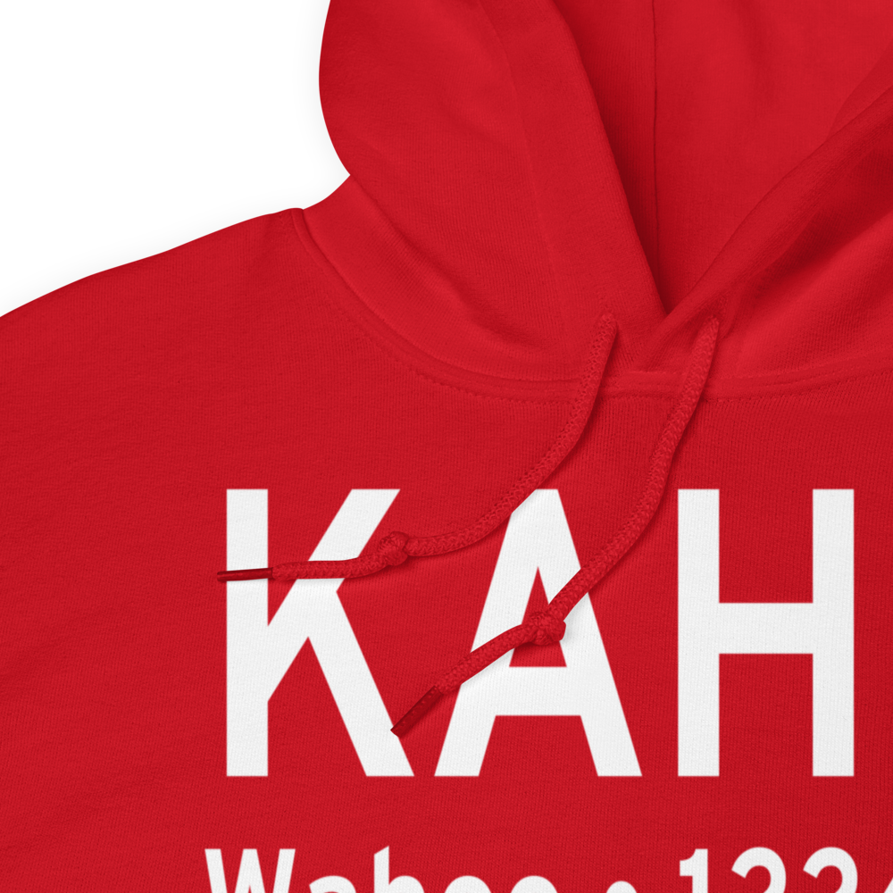 Wahoo Municipal Airport (KAHQ) ICAO Hoodie Sweatshirt 