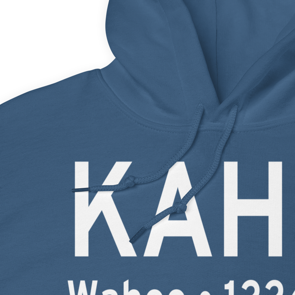 Wahoo Municipal Airport (KAHQ) ICAO Hoodie Sweatshirt 