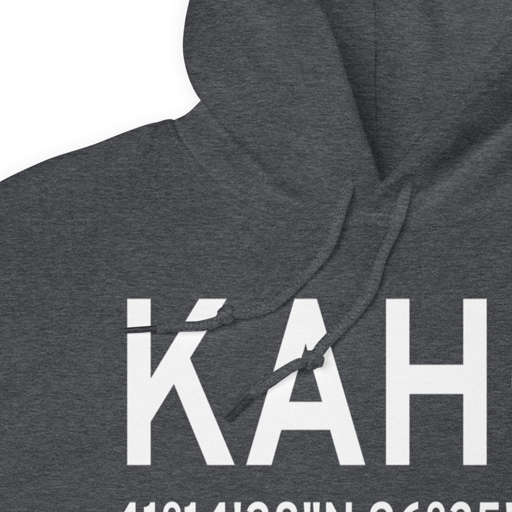 Wahoo Municipal Airport (KAHQ) ICAO Hoodie Sweatshirt 