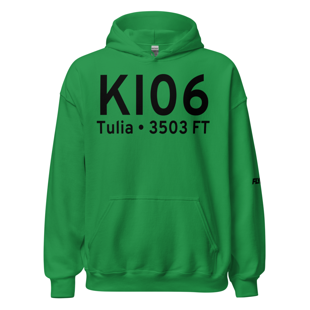 City of Tulia-Swisher County Municipal Airport (KI06) ICAO Hoodie Sweatshirt 