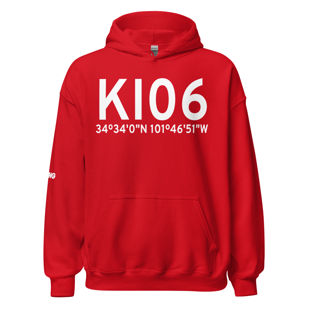 City of Tulia-Swisher County Municipal Airport (KI06) ICAO Hoodie Sweatshirt 