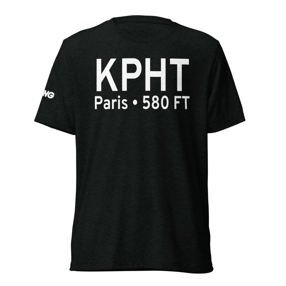 Henry County Airport (KPHT) ICAO Tri-blend T-Shirt 