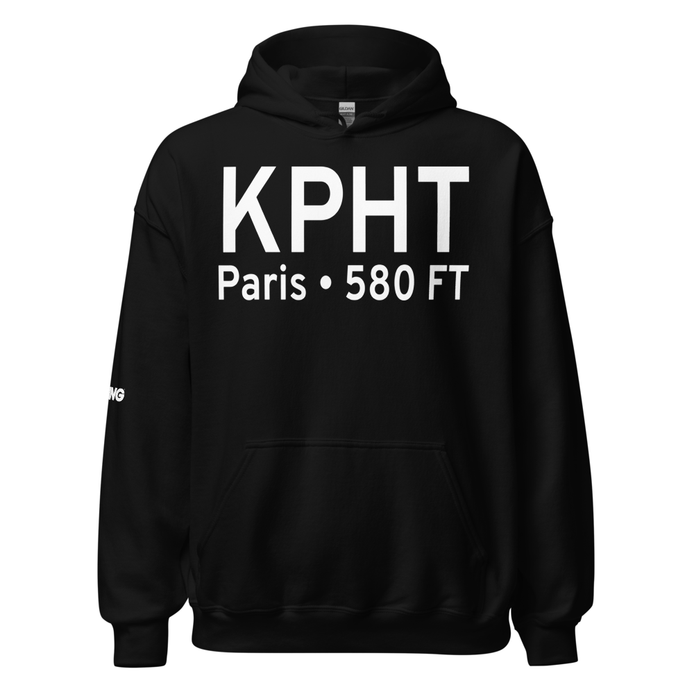 Henry County Airport (KPHT) ICAO Hoodie Sweatshirt 