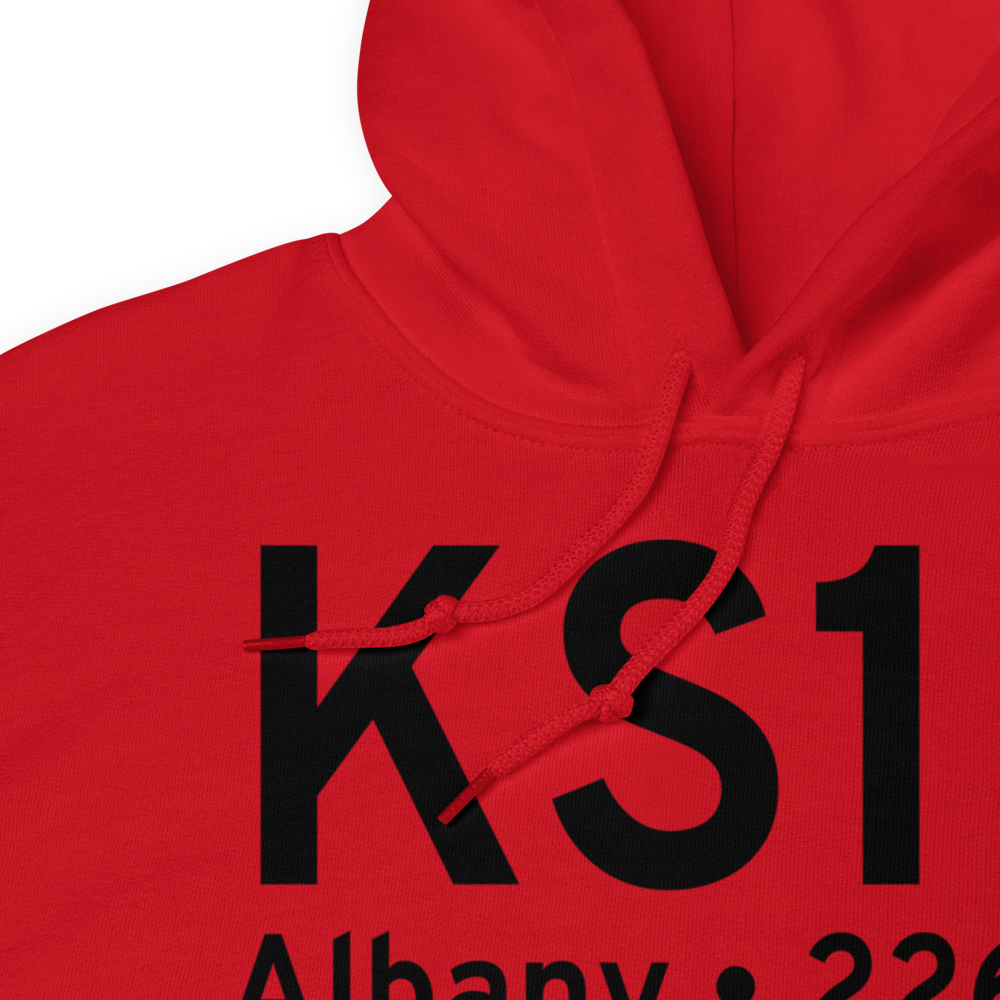 Albany Municipal Airport (KS12) ICAO Hoodie Sweatshirt 
