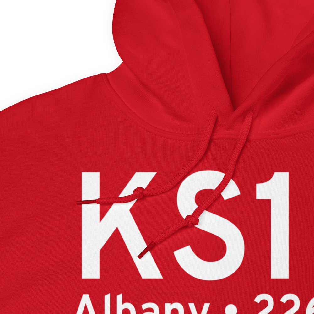 Albany Municipal Airport (KS12) ICAO Hoodie Sweatshirt 