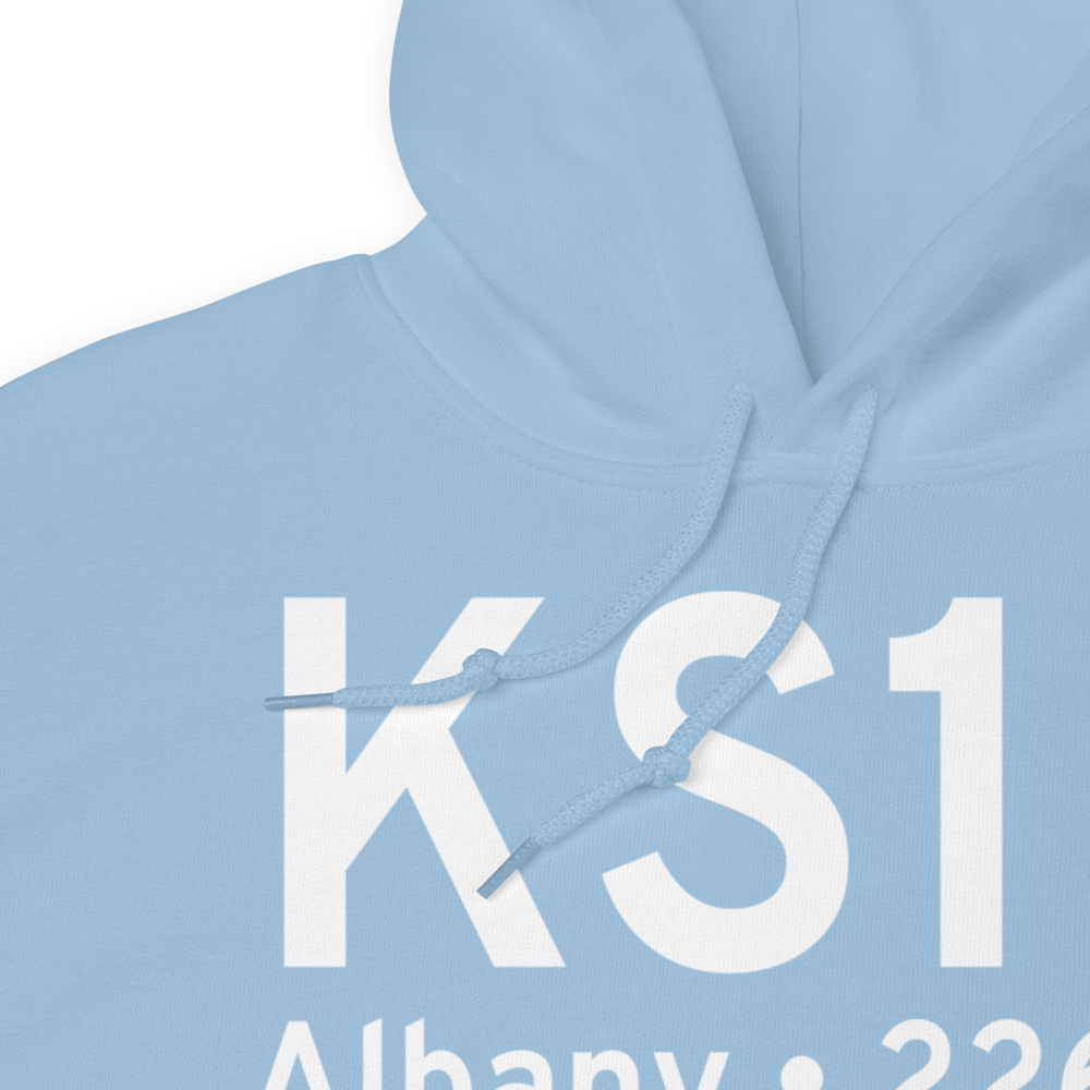 Albany Municipal Airport (KS12) ICAO Hoodie Sweatshirt 