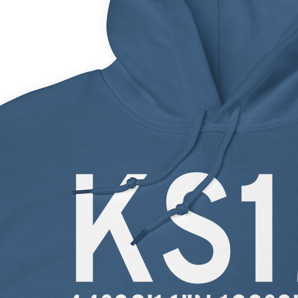 Albany Municipal Airport (KS12) ICAO Hoodie Sweatshirt 