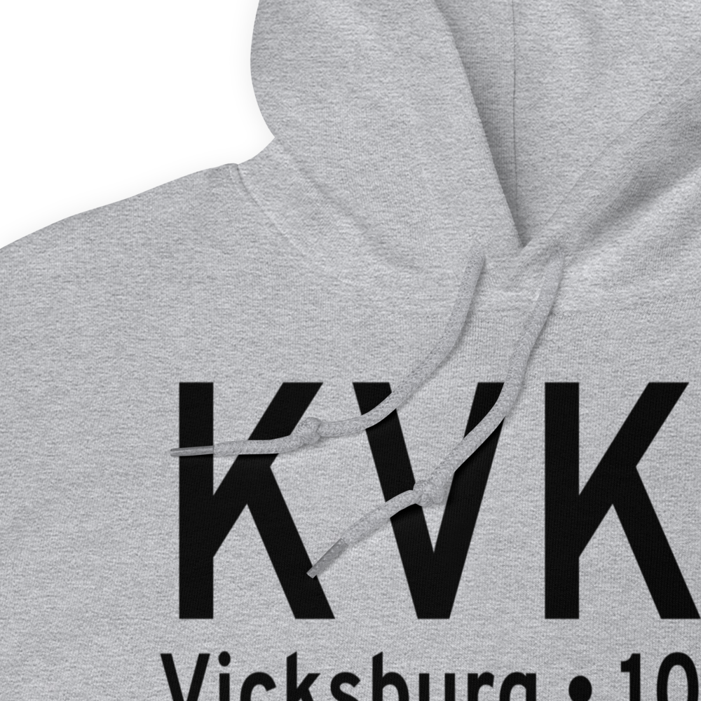 Vicksburg Municipal Airport (KVKS) ICAO Hoodie Sweatshirt 