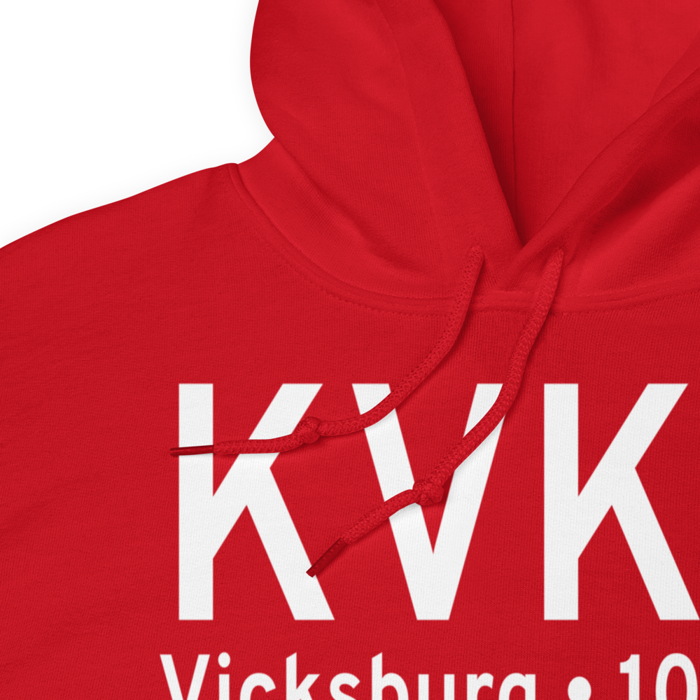 Vicksburg Municipal Airport (KVKS) ICAO Hoodie Sweatshirt 