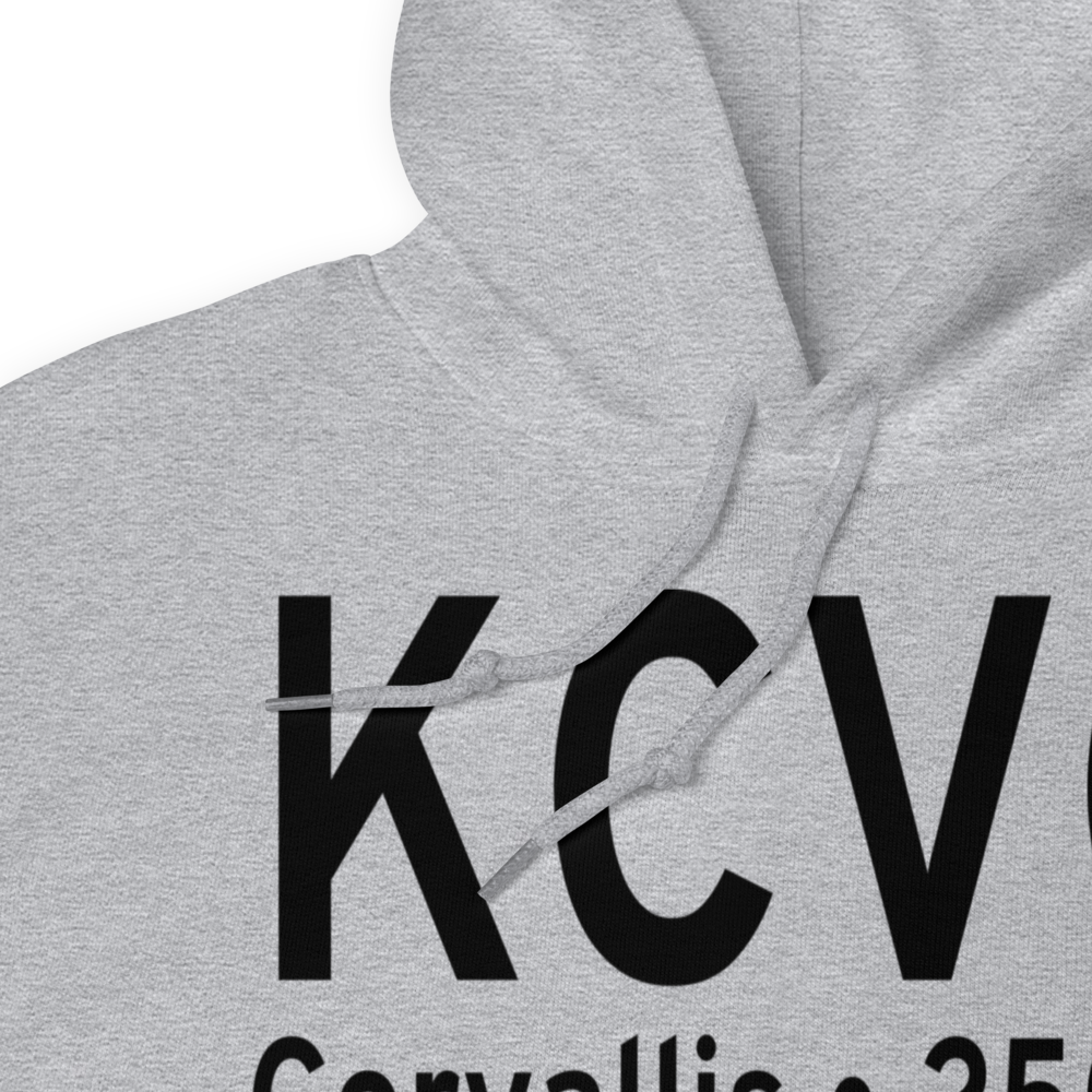 Corvallis Municipal Airport (KCVO) ICAO Hoodie Sweatshirt 