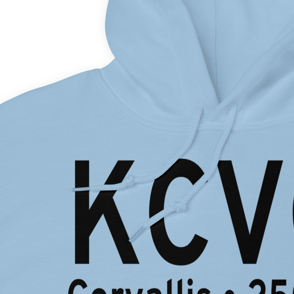 Corvallis Municipal Airport (KCVO) ICAO Hoodie Sweatshirt 