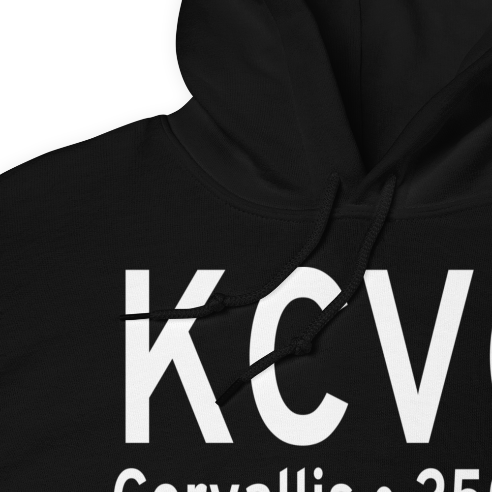 Corvallis Municipal Airport (KCVO) ICAO Hoodie Sweatshirt 