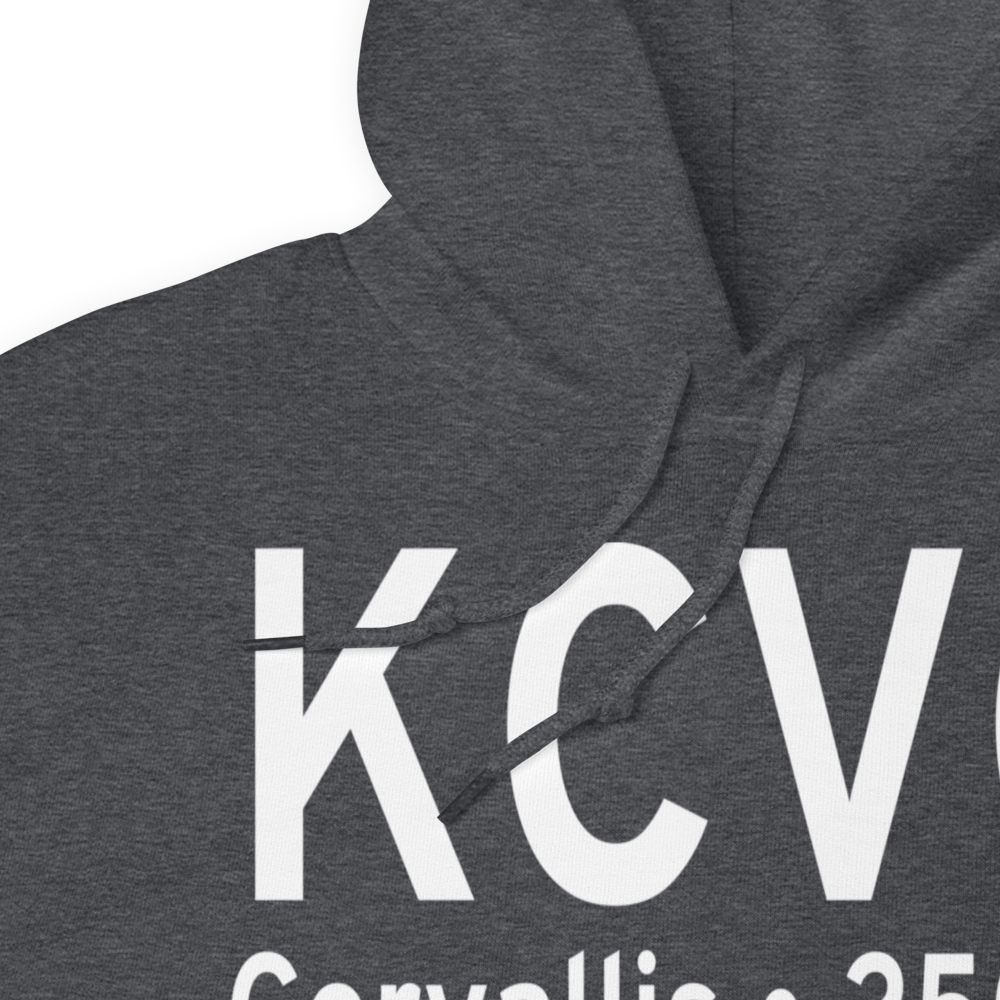 Corvallis Municipal Airport (KCVO) ICAO Hoodie Sweatshirt 