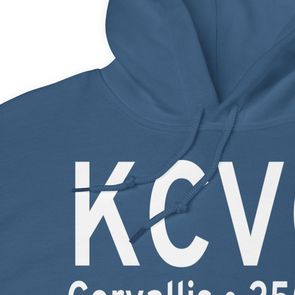 Corvallis Municipal Airport (KCVO) ICAO Hoodie Sweatshirt 