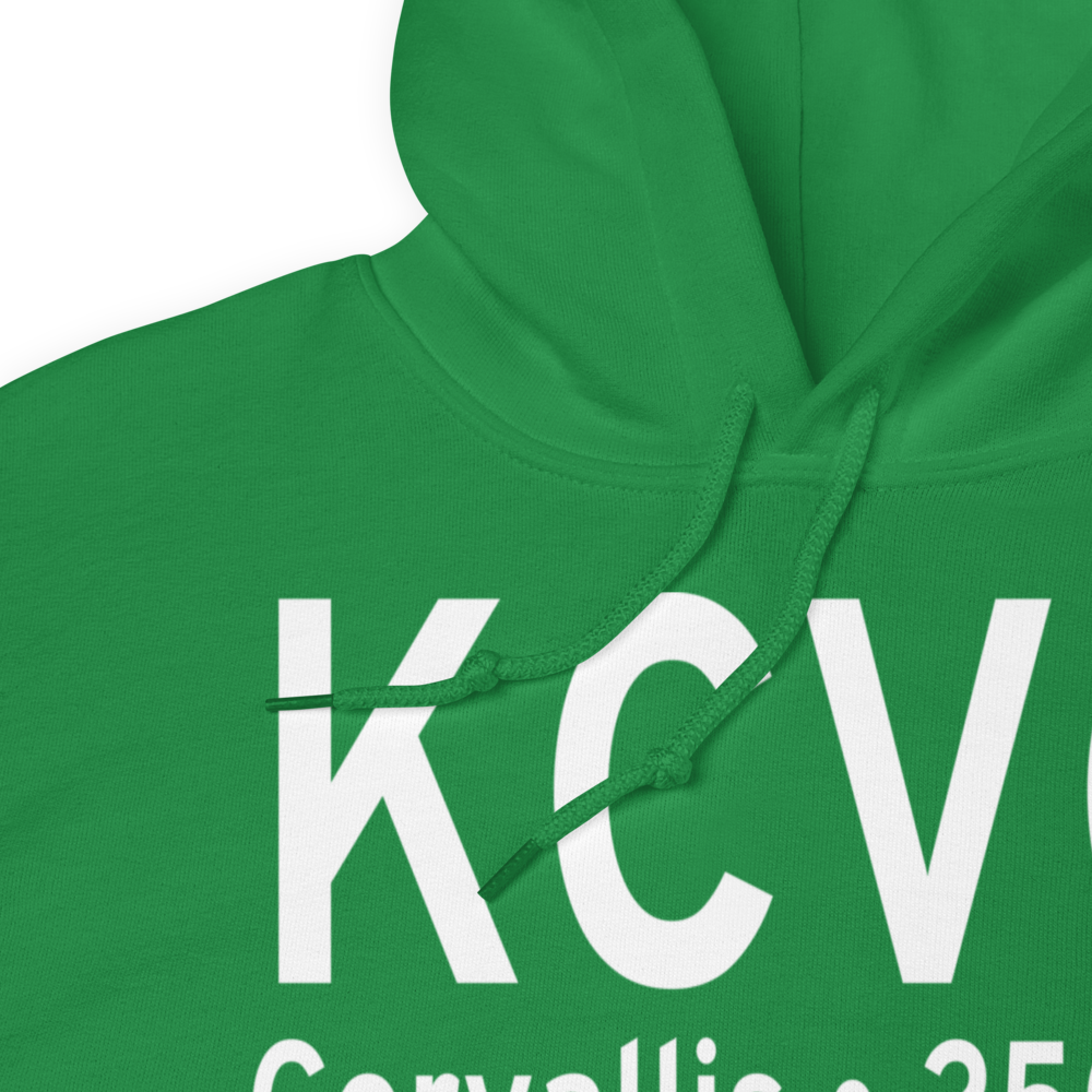 Corvallis Municipal Airport (KCVO) ICAO Hoodie Sweatshirt 