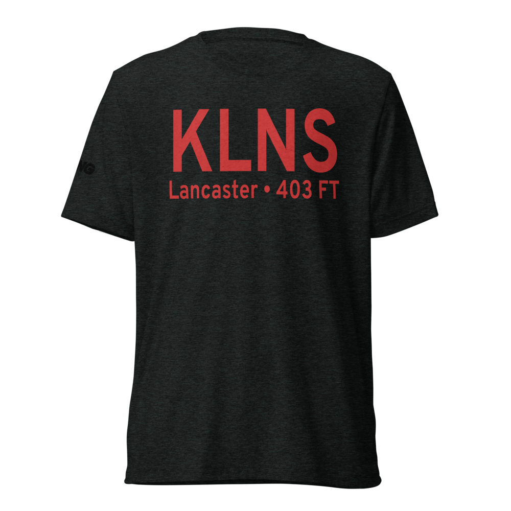Lancaster Airport (KLNS) ICAO Tri-blend T-Shirt 