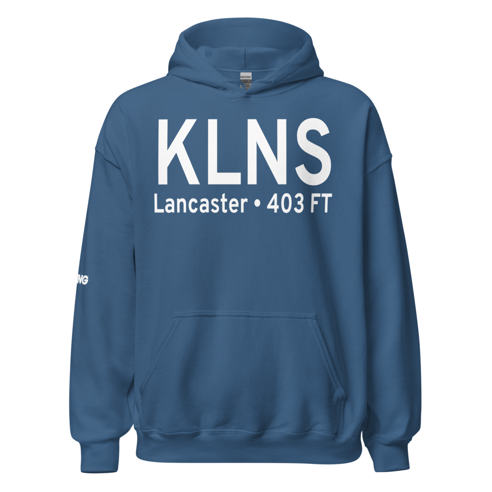 Lancaster Airport (KLNS) ICAO Hoodie Sweatshirt 