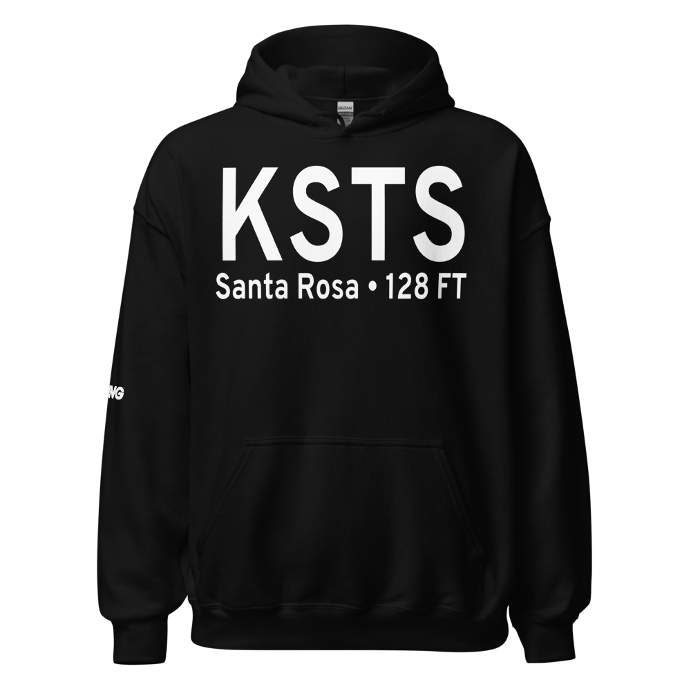 Charles M. Schulz Sonoma County Airport (KSTS) ICAO Hoodie Sweatshirt 
