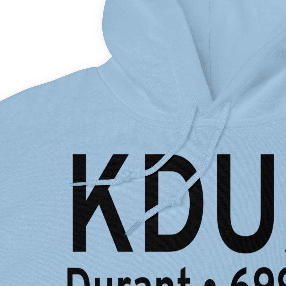 Eaker Field (KDUA) ICAO Hoodie Sweatshirt 