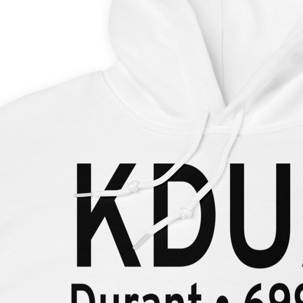 Eaker Field (KDUA) ICAO Hoodie Sweatshirt 
