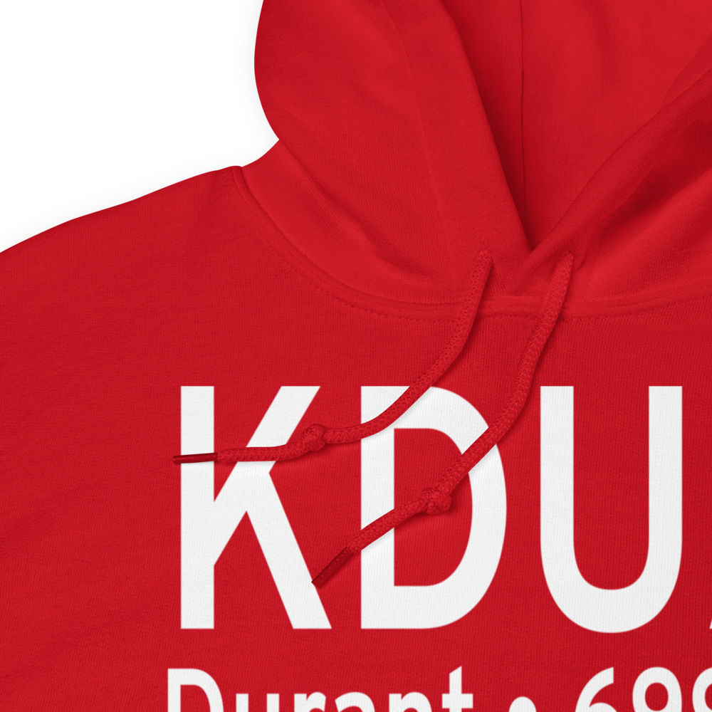 Eaker Field (KDUA) ICAO Hoodie Sweatshirt 