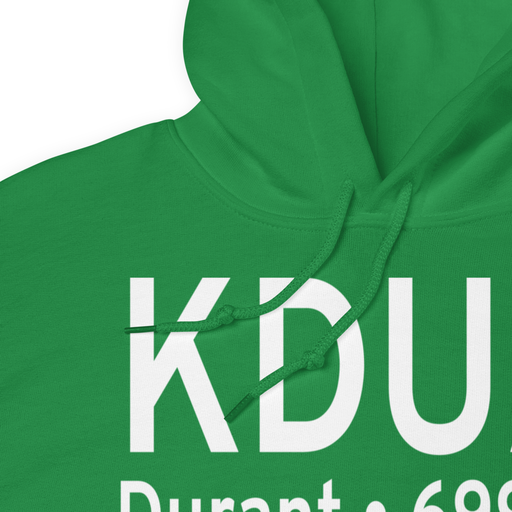 Eaker Field (KDUA) ICAO Hoodie Sweatshirt 